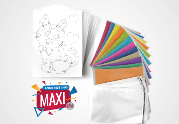 Maxi Sand Art Kit - Large Size Sand Painting Card