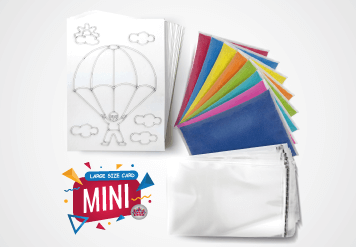 Mini Sand Art Kit - Large Size Sand Painting Card